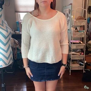 Ann Taylor Cream Sweater